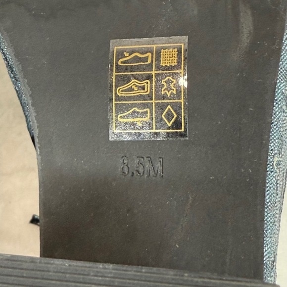 Jeffrey Campbell Shaggin Platform Heels Floral Lace Up Block Heel Shoes 8.5M - Picture 11 of 13